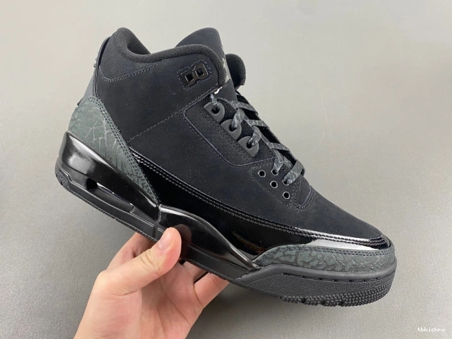 Reps TBkick Jordan 3 CT8532-001 Air Cat Black 0711